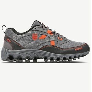 K-SWISS TUBES TRAIL 200 Sneakers - Size 5Y - Gray / Orange / Camo